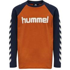 Hummel Boy's Long Sleeve T-shirt - Bombay Brown (204711-8009)