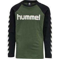 Hummel Boy's Long Sleeve T-shirt - Thyme (204711-6173)