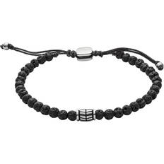 Semi-Precious Bracelet - Black/Silver