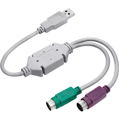 LogiLink USB A-2PS/2 M-F 1.1 0.2m