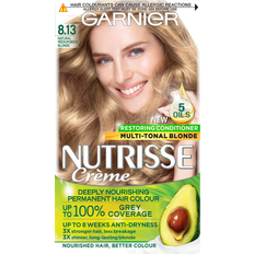 Garnier Permanent Hair Dyes Garnier Nutrisse Cream #8.13 Medium Beige Blonde