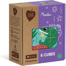 Kubpussel Clementoni Play For Future Cubes Monsters 6 Bitar