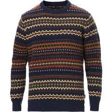 Barbour Pullover Barbour Case Fairisle Crew Sweater - Navy Marl