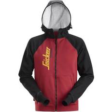 Snickers Workwear Full Zip Logo Hoodie - Chili Red/Black