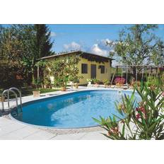 Premium Steel Wall Oval Pool 8x4.2x1.5m