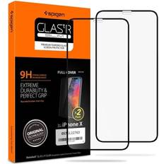 Iphone x cover Spigen Glas.tR Slim Full Cover HD Screen Protector for iPhone X/XS - 2 Pcs