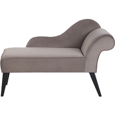 Sammet Loungestolar Beliani Biarritz Right-Hand Loungestol 78cm 2-sits