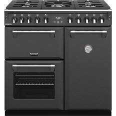 90cm - Knobs Gas Cookers Stoves Richmond S900DF Anthracite, Grey