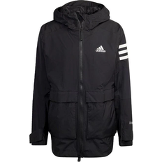 Canvas Rain Clothes adidas Utilitas Rain.Rdy Jacket - Black/White