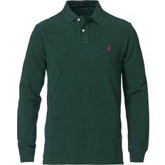 Polo Ralph Lauren Custom Slim Fit Long Sleeve Polo Shirt - Scotch Pine Heather