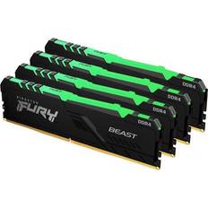 Kingston Fury Beast RGB Black DDR4 2666MHz 4x16GB (KF426C16BBAK4/64)