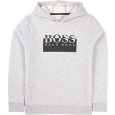 HUGO BOSS Hoodies Children's Clothing HUGO BOSS Logo Hoodie - Chine Grey (J25L97)