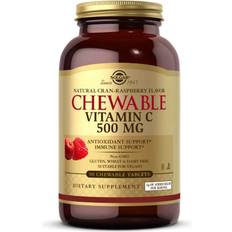 Tranbär Vitaminer & Mineraler Solgar Vitamin C 500mg Chewable Cran Raspberry 90 st