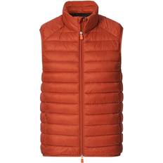 Save the duck adam vest Save The Duck Adam Lightweight Padded Vest - Ginger Orange