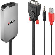 Lindy VGA/3.5mm/USB A-DisplayPort M-F 1.2 0.2m