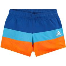 Adidas Boy's Colorblock Swim Shorts - Royal Blue/Screaming Orange (GQ1066)