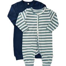 Elastan Jumpsuits Minymo Suit 2-pack - Goblin Blue (5759-928)