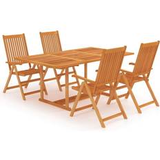 vidaXL 3059539 Ensemble repas de patio, 1 Table incluse 4 Chaises