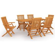 vidaXL 3059596 Ensemble repas de patio, 1 Table incluse 6 Chaises