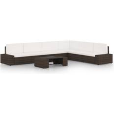 vidaXL 3067159 Loungesæt, 1 borde inkl. 6 sofaer