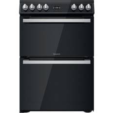 Hotpoint 60cm Ceramic Cookers Hotpoint HDT67V9H2CB/UK Black