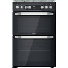 Gas Cookers Hotpoint HDM67G9C2CB/UK Black