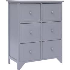 vidaXL 6 Drawers Chest of Drawer 60x75cm