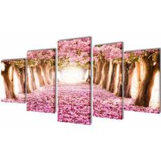 Rechthoekig Wanddecoraties vidaXL Cherry Blossom