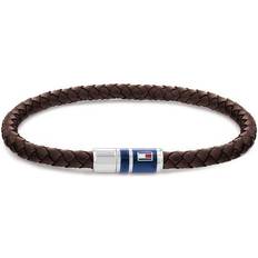 Tommy Hilfiger Bracelet Homme 2790295 Marron, Argent