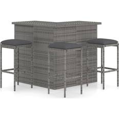 vidaXL 3064924 Bargrupp, 1 Bord inkl. 3 Stolar