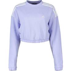 Adidas Women Hyperglam Crop Crew Sweatshirt - Violet Tone