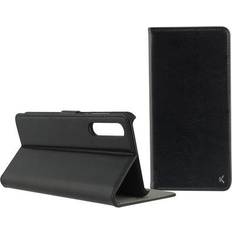 Ksix Funda con tapa para huawei p20 pro, semirrígida, standing, negro