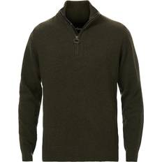 Men - Polyamide Tops Barbour Holden Half Zip Sweater - Olive Marl