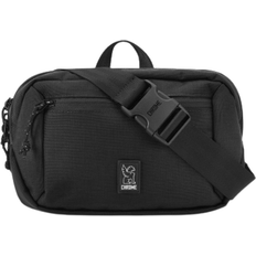 Color sólido Cangureras Chrome Ziptop Waistpack Black