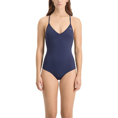 Puma Damen Badeanzüge Puma Women's V-Neck Crossback Swimsuit - Navy