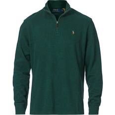 Polo Ralph Lauren Double Knit Jaquard Half Zip Sweater - Pine Heather