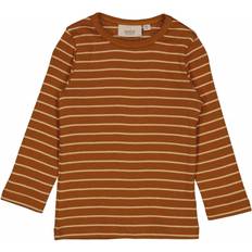 Wheat Striped LS T-shirt - Cinnamon