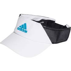 Fitness & Gym - White Caps adidas Aeroready Visor Unisex - White/Black/Sonic Aqua