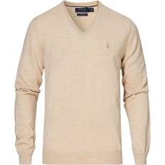 Polo ralph lauren merino Polo Ralph Lauren Merino V-Neck Pullover - Oatmeal Heather
