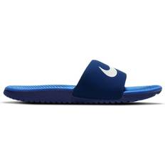 Faux Leather Slippers Children's Shoes Nike Kawa PS/GS - Blue Void/Signal Blue/Pure Platinum