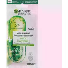 Garnier Niacinamide Detox Ampoule Face Sheet Mask Kale Extract 15g