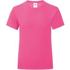 Fruit of the Loom Girl's Iconic 150 T-shirt - Fuchsia (61-025-057)