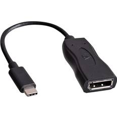 V7 USB C-DisplayPort M-F 0.1m