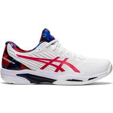 Men - Polyurethane Racket Sport Shoes Asics Solution Speed FF 2 M - White/Classic Red