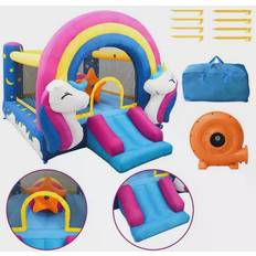 Happyhop Pomppulinnoja Happyhop Inflatable Bouncy Castle with Slide 335x265x215cm