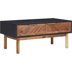 MDF - Wood Coffee Tables vidaXL Solid Acacia Coffee Table 19.7x35.4"