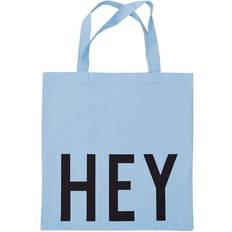 Indvendig lomme Muleposer Design Letters Hey Favourite Tote Bag - Blue