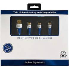 Charge cable for ps5 Imp Gaming PS5 High Speed 4M Play & Charge Cable - Blue/White