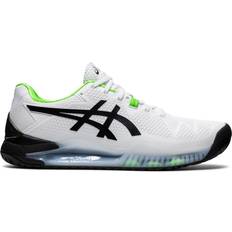 Heel Cushioning Racket Sport Shoes Asics Gel-Resolution 8 M - White/Green Gecko