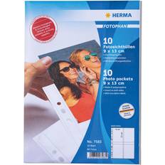 Scrapbooking Herma Fotophan Transparent Photo Pockets 9x13 cm Portrait 10pcs